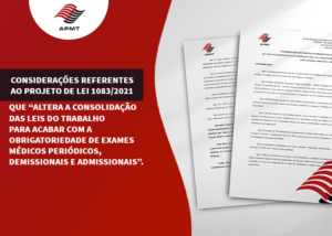 Read more about the article CONSIDERAÇÕES REFERENTES AO PROJETO DE LEI 1083/2021
